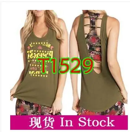 T1529 green FIT FUNKY Женская одежда для бега топ одежда жилет топы yago Топы женские майки T1551 - Цвет: T1529 green