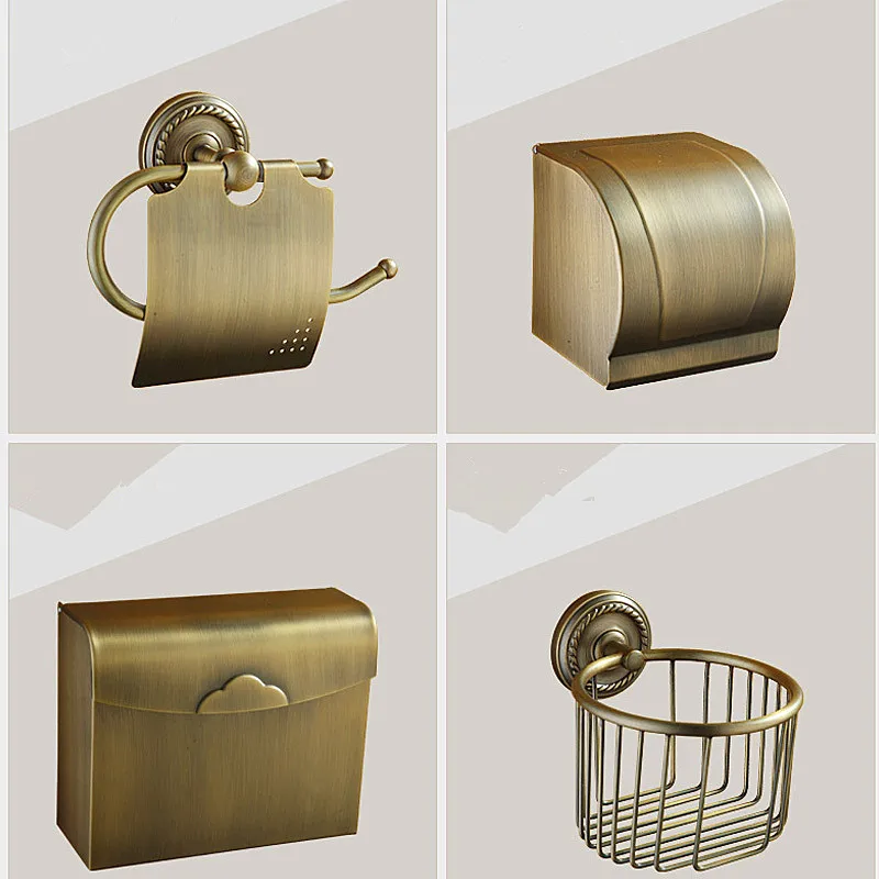 Европейский стиль антикварные латунные наборы оборудования для ванной комнаты