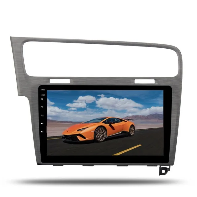 Серый 10," ips Android 9,0 Автомагнитола gps для VW Golf 7 мультимедиа 2013 Авто Стерео NAVI головное устройство Авторадио USB BT - Цвет: Серый