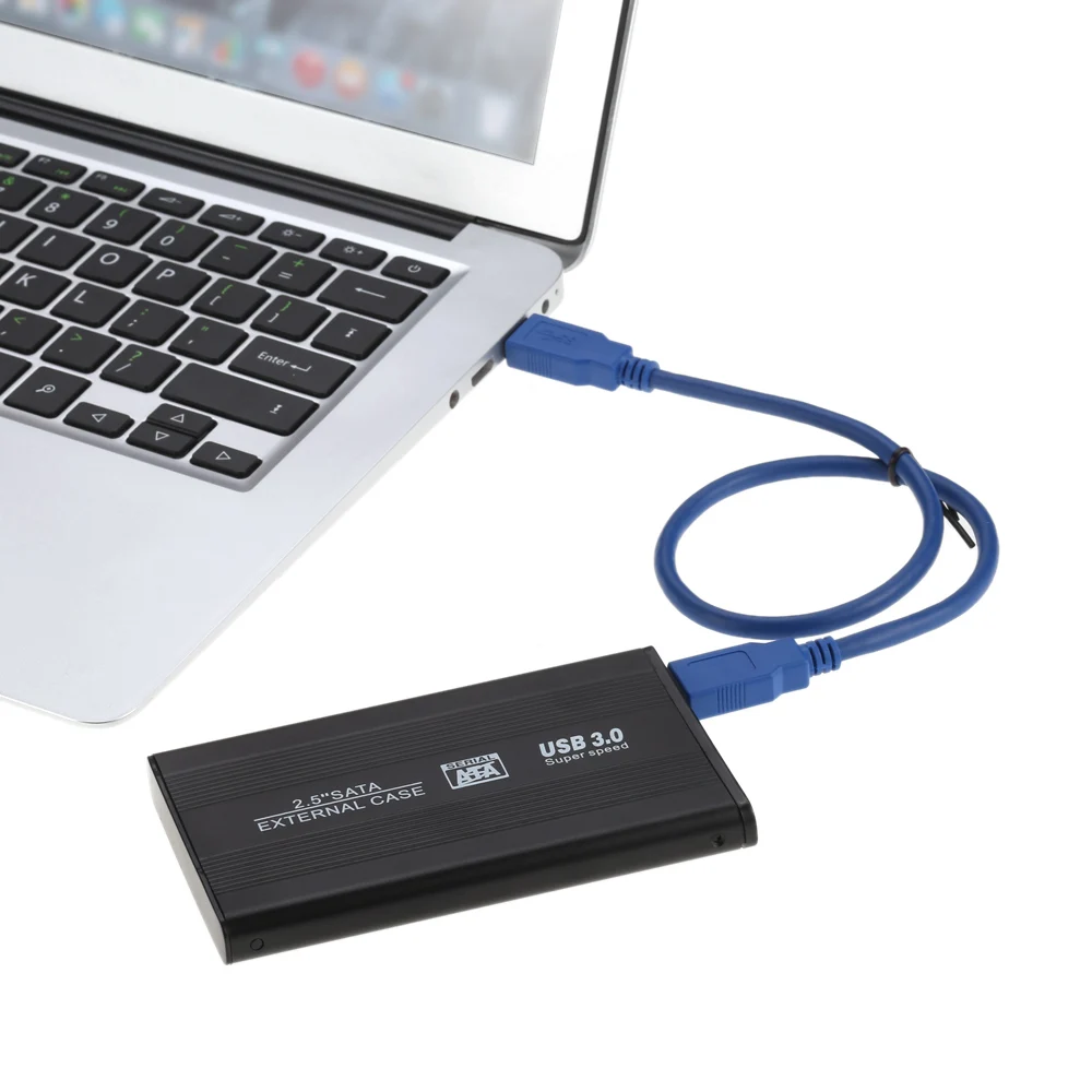 Superspeed USB 3 0 HDD SSD SATA внешний алюминиевый корпус для жесткого диска 2 5 &quot Чехол