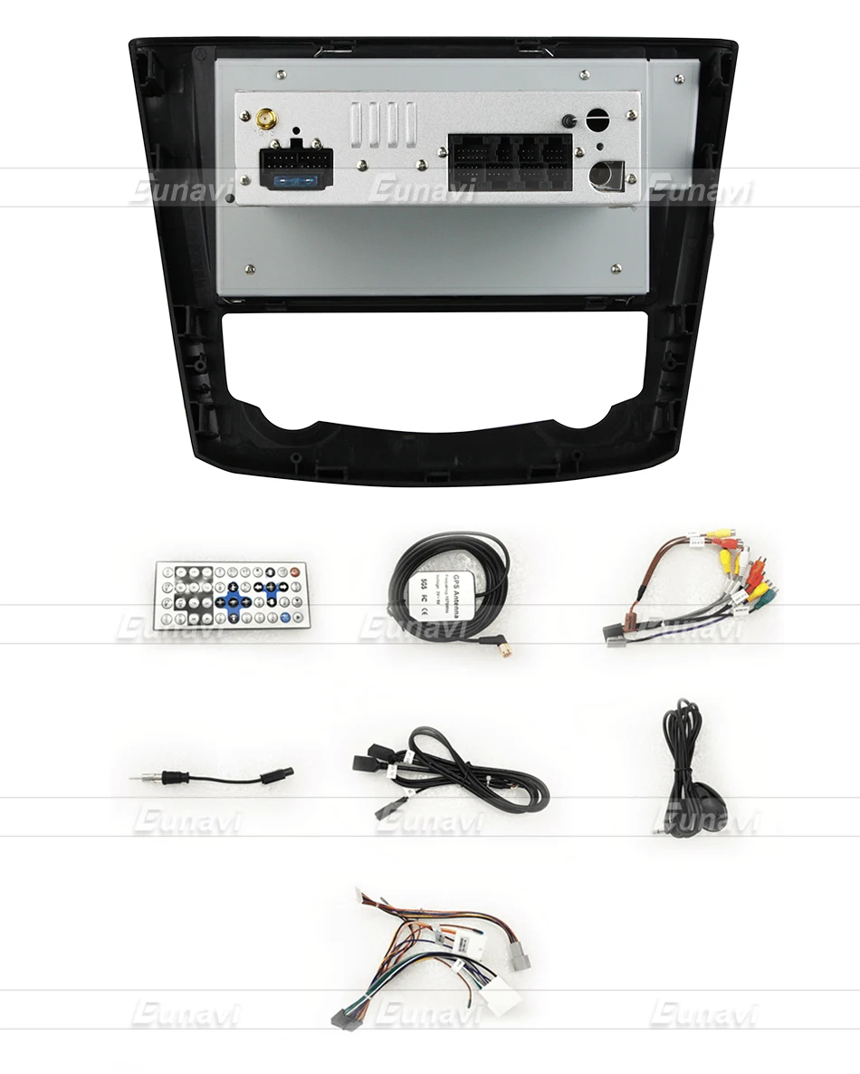 Eunavi 1 Din 9 ''четырехъядерный Android 7,1 автомобильный gps-навигация, радио, стерео для Renault Kadjar 2G ram wifi RDS Bluetooth