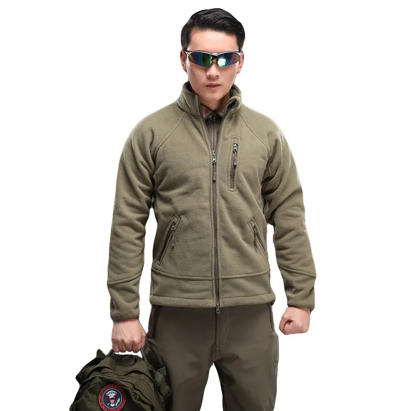 

New Arrival Autumn Military Tactical Softshell Fleece Jacket Men US Army Warm Casual Hoodie Jacket
