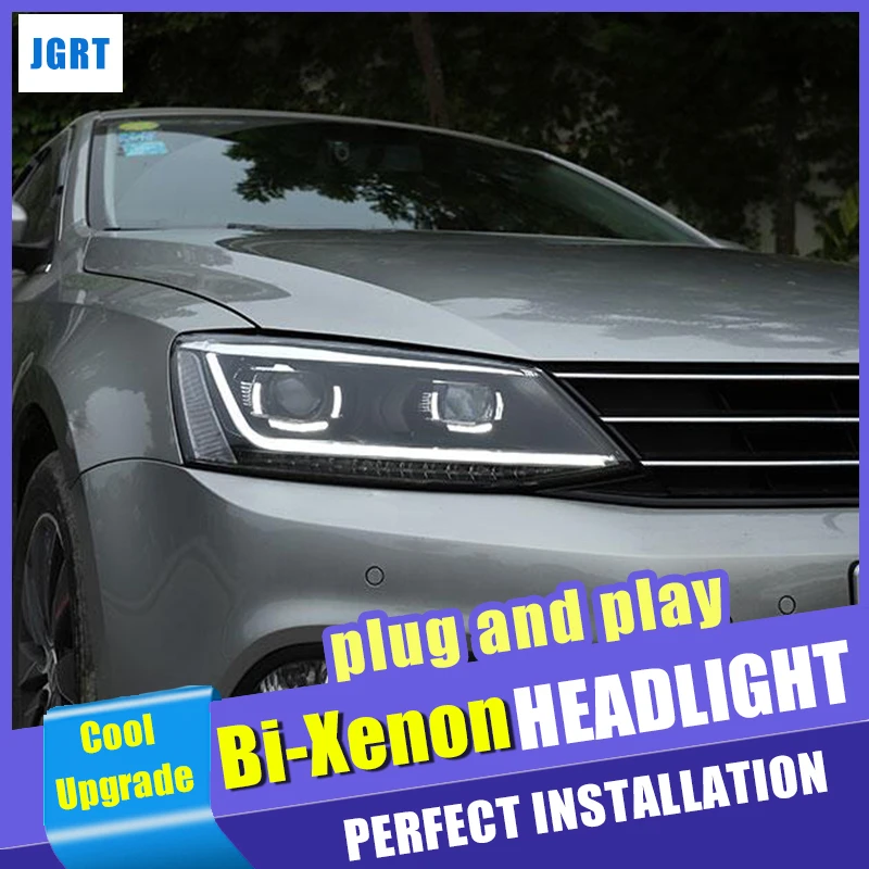 Автомобильный Стайлинг для VW Jetta фары 2012-2018 MK6 светодиодный фар HID комплект