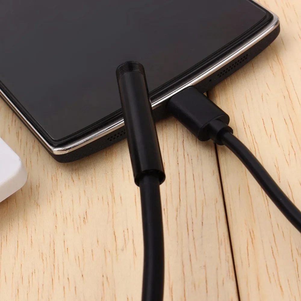 5 мм/7 мм USB HD эндоскоп камера IP67 Водонепроницаемый 6 светодиодов инспекционный бороскоп камера 1 м 2 м 5 м 10 м для Windows Android ПК ноутбук