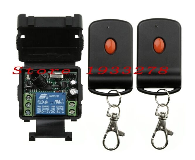 2015 Новый стиль DC12V 1CH беспроводной пульт дистанционного управления переключатель для охранной двери/окна/занавеса 2 передатчик и приемник