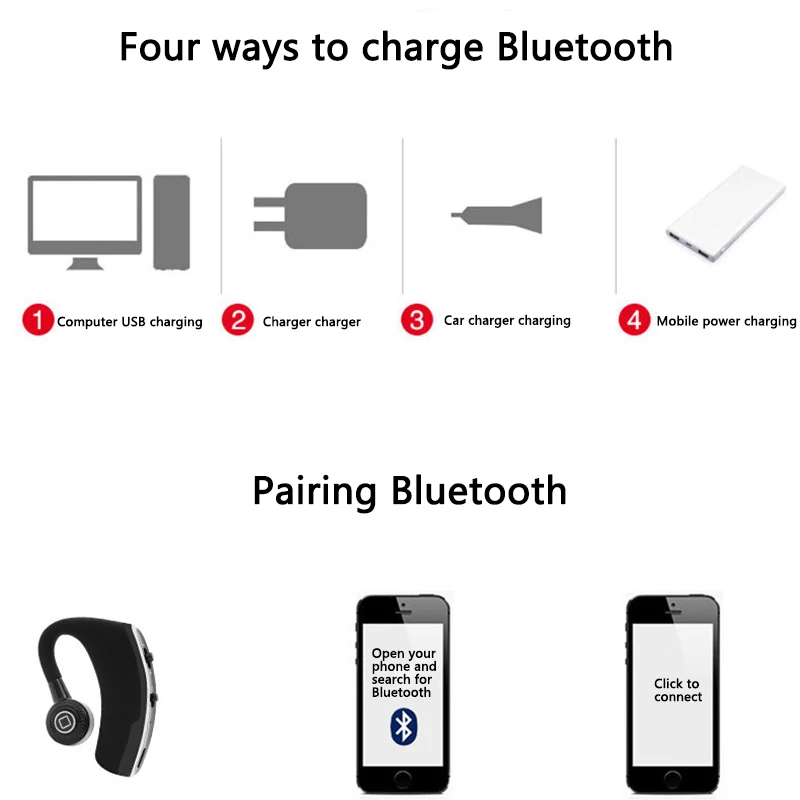 V9 Беспроводная Bluetooth 4 0 гарнитура свободные руки спортивные наушники|Наушники и