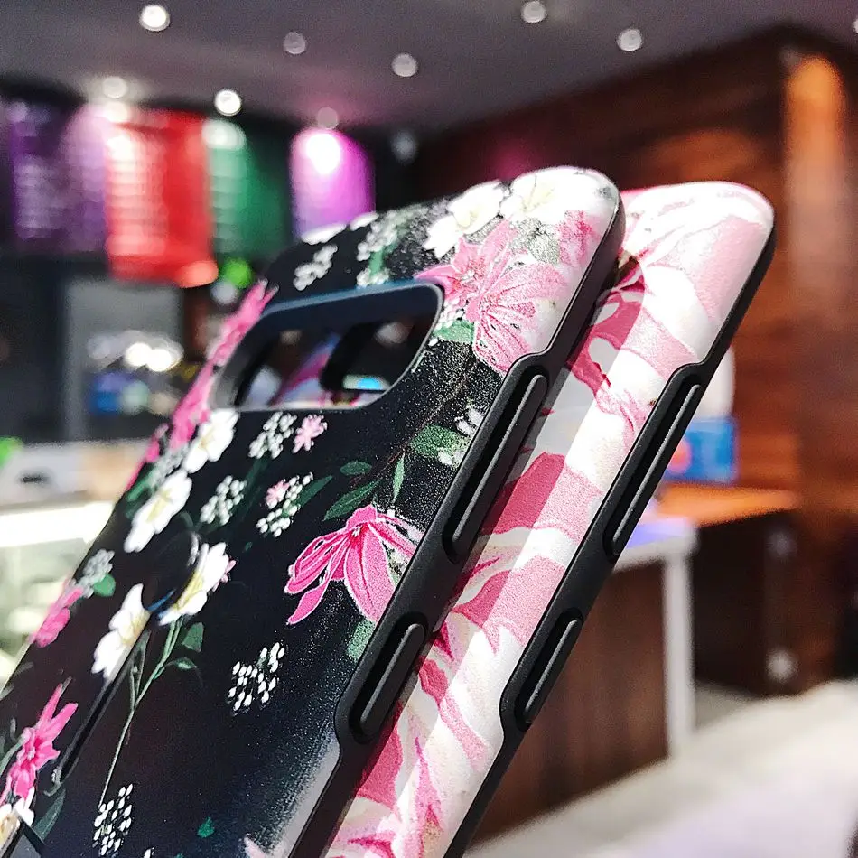 Чехол для Galaxy S10 Plus модный винтажный Эластичный Силиконовый чехол с цветами и