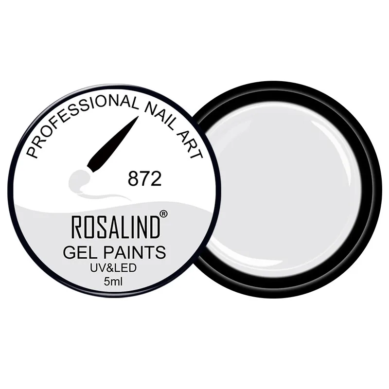 RF872 ROSALIND УФ-гель для дизайна ногтей, сделай сам, краска, 142 цветов, замочить ногти, Гель-лак, дизайн, маникюр, краска для ногтей, Цветной Гель-лак Varnis - Цвет: RF872