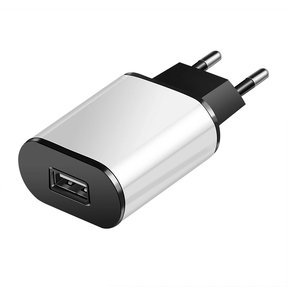 Зарядное устройство USB с европейской вилкой, 5 В, 2 А, быстродействующий адаптер для мобильного телефона, быстрая зарядка для IPhone, Xiaomi, Redmi, samsung, зарядное устройство - Тип штекера: White and Black