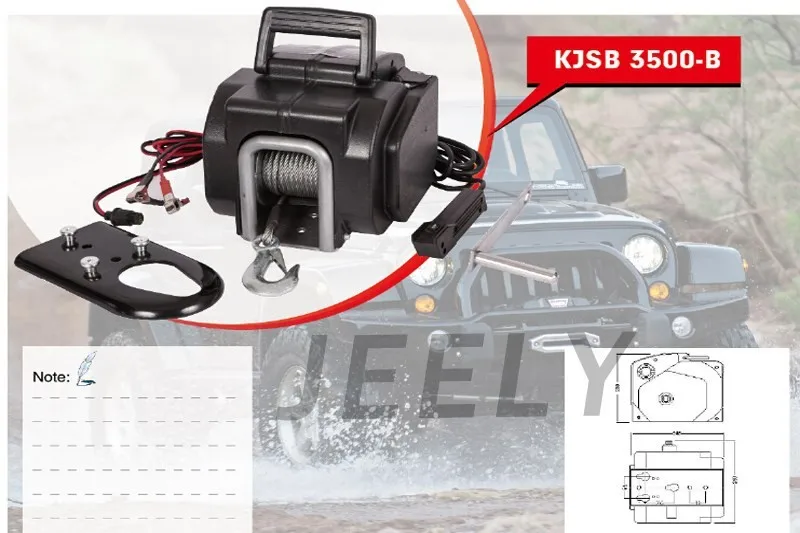 shippign яхта лебедка, лодочная лебедка, лебедка баржи 12V 3500lb электрическая лебедка