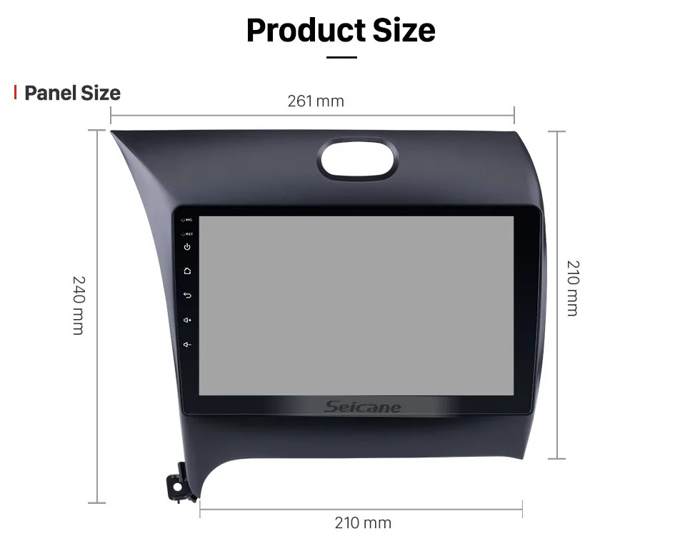 Seicane 9 дюймов Android 9,0 Автомобильный gps навигатор стерео Мультимедийный Плеер Для 2013 KIA CERATO K3 FORTE Bluetooth