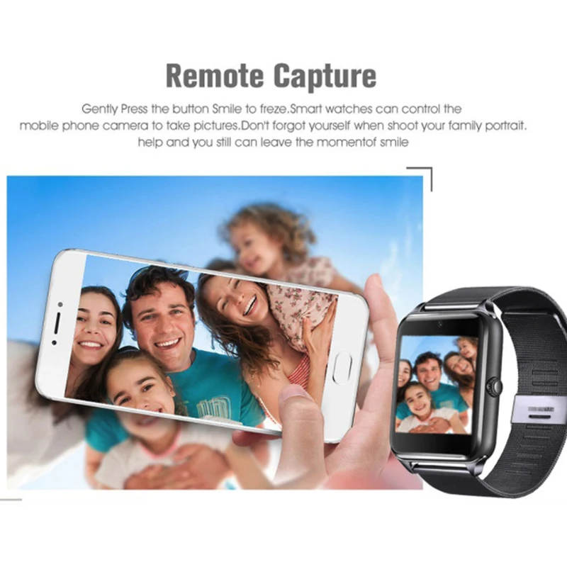 Z60 Смарт-часы GT08 Plus металлические часы со слотом для sim-карты Push Message Bluetooth подключение Android IOS Телефон умные часы