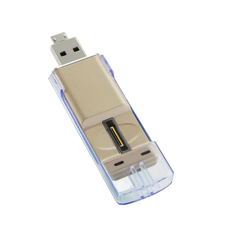 2016 Новый Отпечатков Пальцев USB 2.0 Flash Drive 16 ГБ Tablet PC Смартфон с Карты Памяти Металла