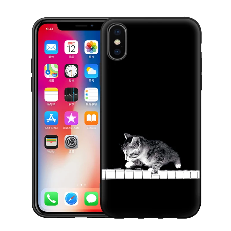 Чехол для телефона EiiMoo iPhone X чехол 6 S силиконовый с милым мультяшным рисунком 8 7 Plus