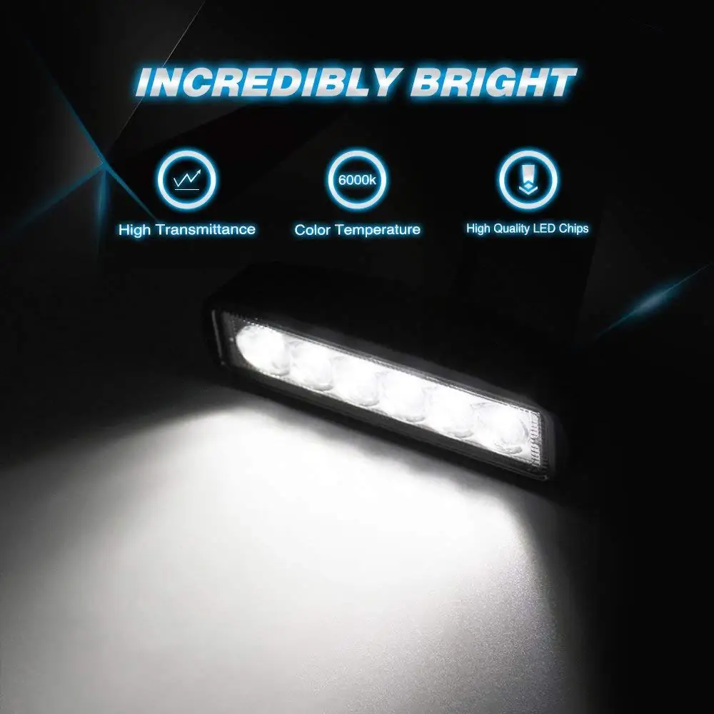 Светодиодный рабочий свет бар комбо 6 &quot18 Вт 6000 К точечный прожекторный дальний