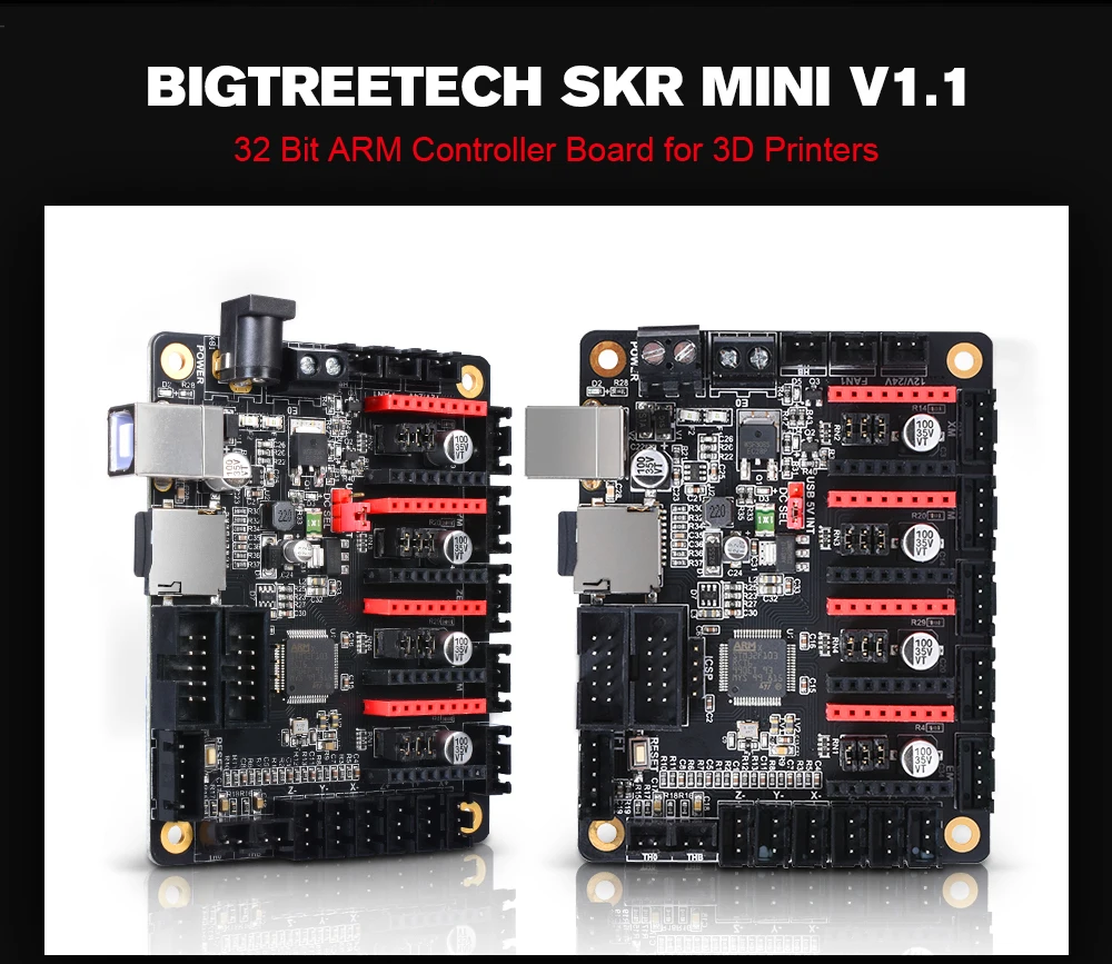 BIGTREETECH SKR MiNi V1.1 32 бит материнская плата с двойной оси Z TMC2208 TMC2130 TFT 2,8 сенсорный экран для 3d принтера