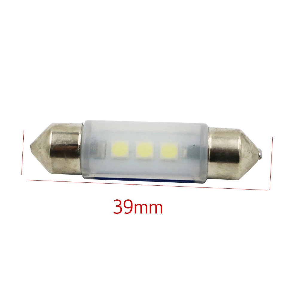 YSY 2шт белый Canbus безошибочное стекло 31 мм 36 39 41 3smd 3030 светодиодный светильник для