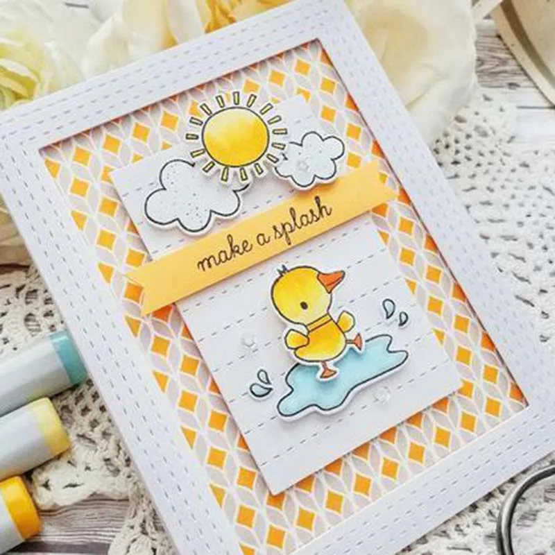 Прозрачный штамп для скрапбукинга сделай сам в день дождя/изготовление