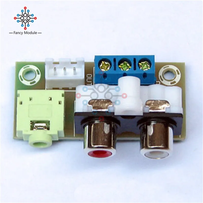 DIY Kit аудио переключатель платы RCA 3 5 мм Входной блок для усилителя электронных