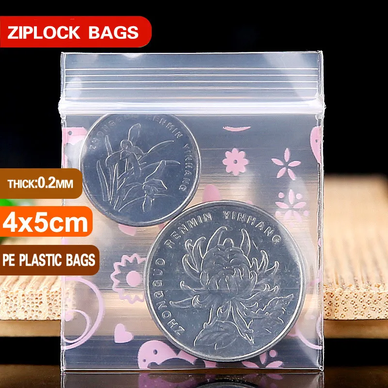 Толстые 0,2 мм маленькие цвета пластиковые сумки на молнии Ziplock сумка Ziplock Pill Pack сумки мини-пакеты на молнии пластиковые упаковочные сумки