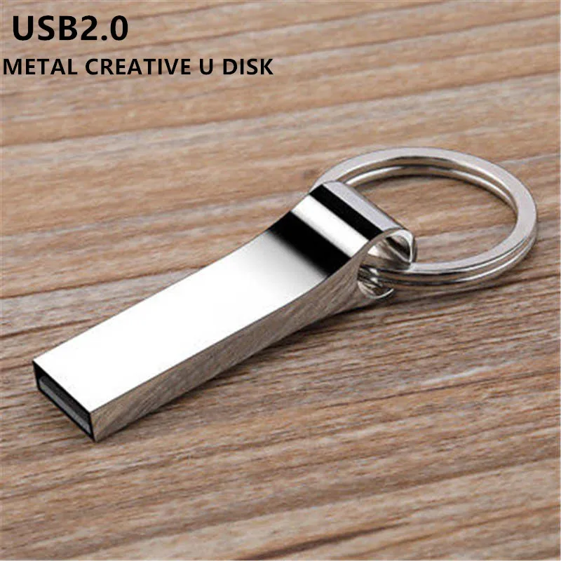 Горячая Распродажа металлическая USB флешка 128 ГБ 64 32 16 8 флеш накопитель usb