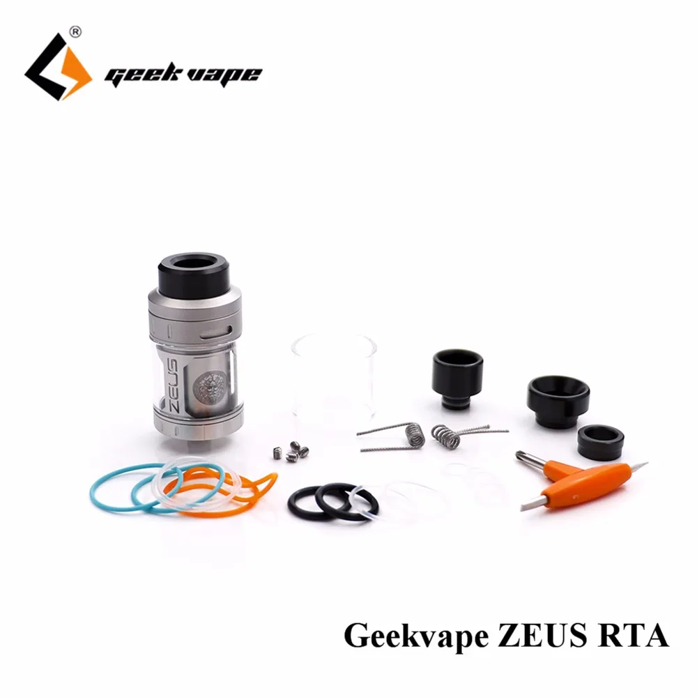 Free gift Geekvape Zeus RTA best flavor ecig atomizer 2ml 3D airflow E Cigarette Atomizer for Aegis Box MOD | Электроника