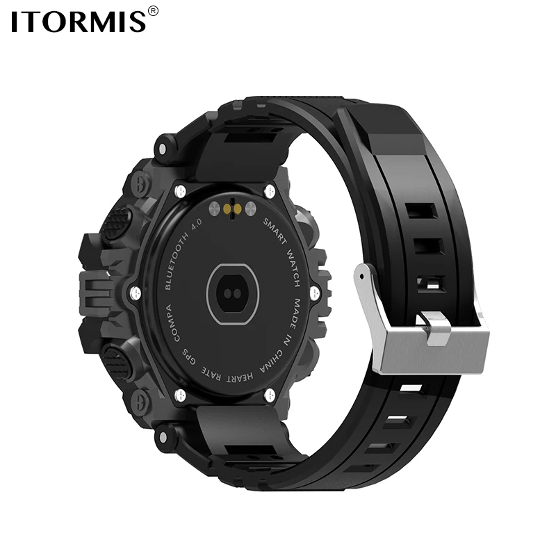 ITORMIS Bluetooth GPS Smart Watch SmartWatch Sport with Heart Rate Tracker Pedometer Altimeter Barometer Compass for Men | Электроника