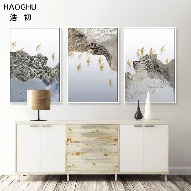 Абстрактные настенные плакаты от бренда haochu простая линия кривая черный белый