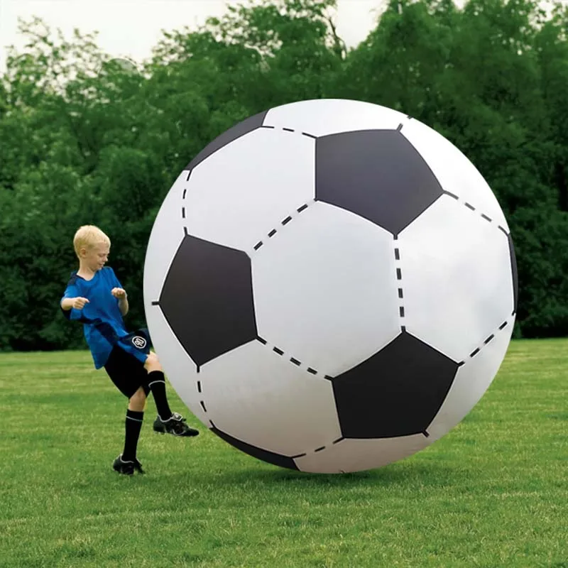 60cm football 100 см/180 см 14 Модель гигантский надувной пляжный мяч для взрослых детей водные шары волейбол Футбол наружные вечерние детские игрушки - Цвет: 60cm football