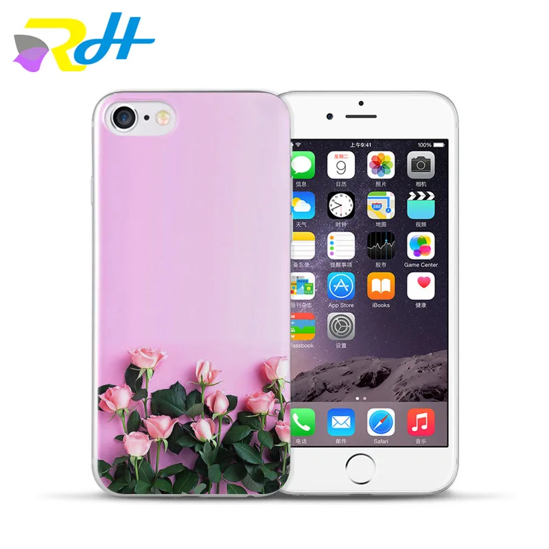Наклейки дизайн цветок Экспрессия упаковка чехол серии для iPhone 6 6S Plus 5 5S SE 7 8 X