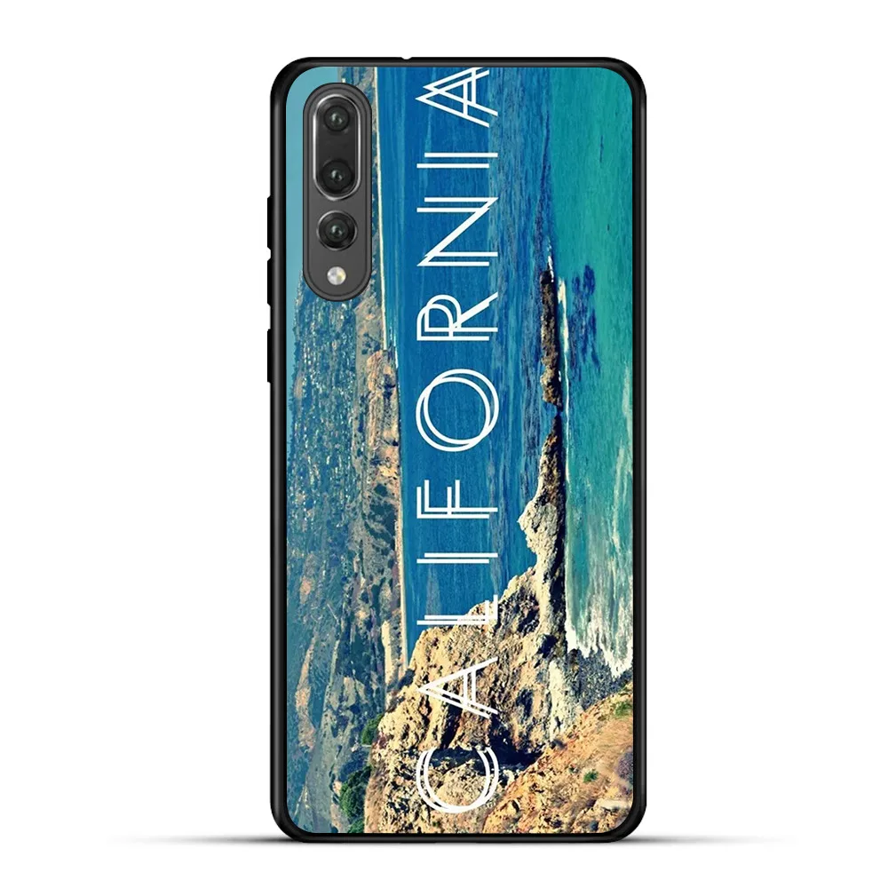 Черный Мягкий ТПУ силиконовый чехол для телефона Huawei Mate 20 pro P8 P9 P10 Lite P20 Pro 10 M20 P