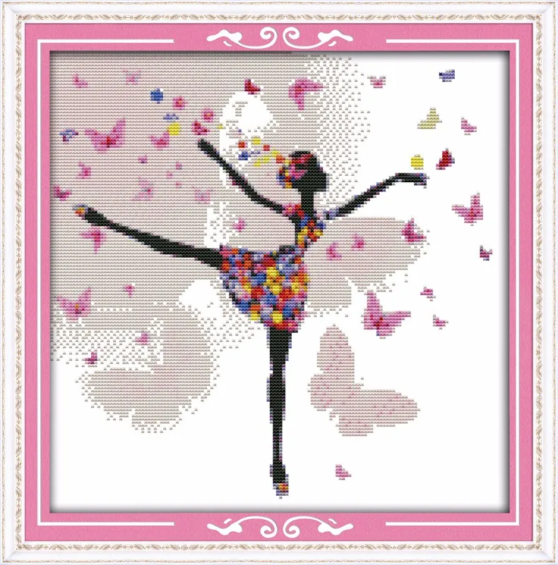 Joysunday китайский количество crossstitch цветок красивая женщина dmc14ct11ct рукоделие гостиная спальня детская комната живопись