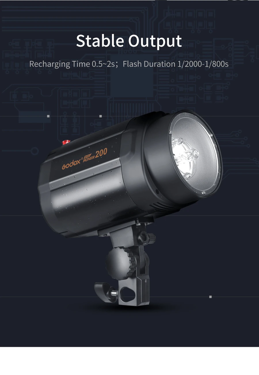 Godox 400Ws строб студия Flash светильник комплект 2 шт 200Ws фотографический светильник ing-Strobes, светильник, триггеры, софтбокс