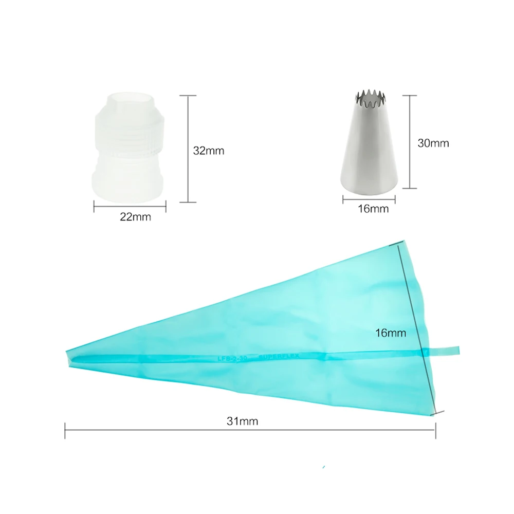 7 шт./компл. Силиконовые Обледенение Трубопроводы Крем Кондитерский Мешок с 6 шт.