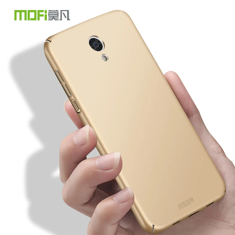 Чехол для Meizu meilan 5S бренд Mofi роскошный 360 чехол с полным корпусом жесткий матовый PC