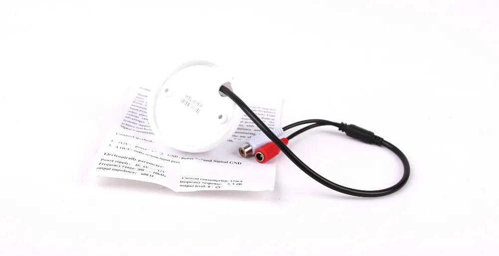 HD 006A Φ CCTV Микрофон с высокой чувствительностью 12 В DC|device| |