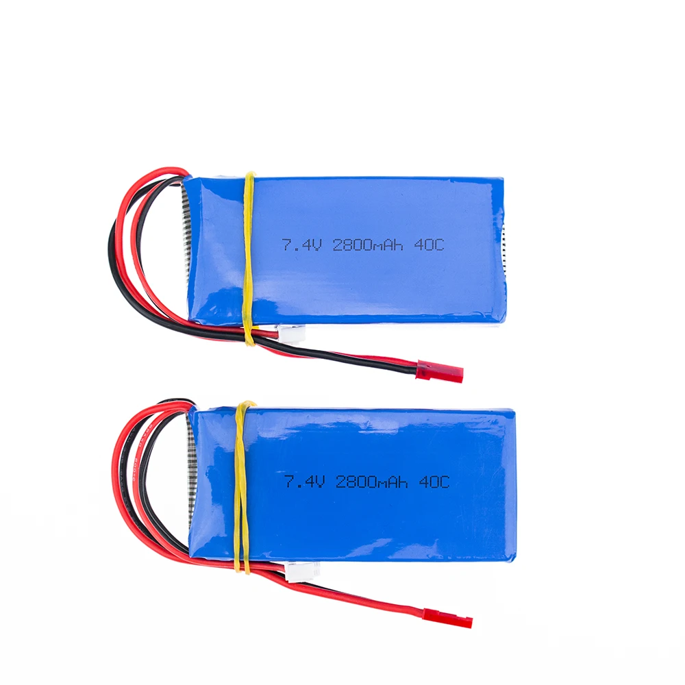 5 шт. Липо 7.4 В 2800 мАч 2 s батареи для WLtoys V262 V333 V323 V666 вертолет Quadcopter беспилотный
