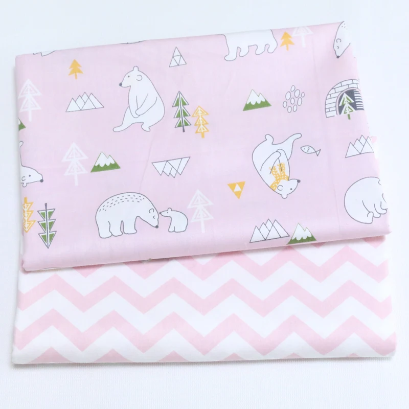 New Bears Twill Cotton Fabric by half meter for making Baby Cribs Bed Sheet Dress Sewing | Дом и сад