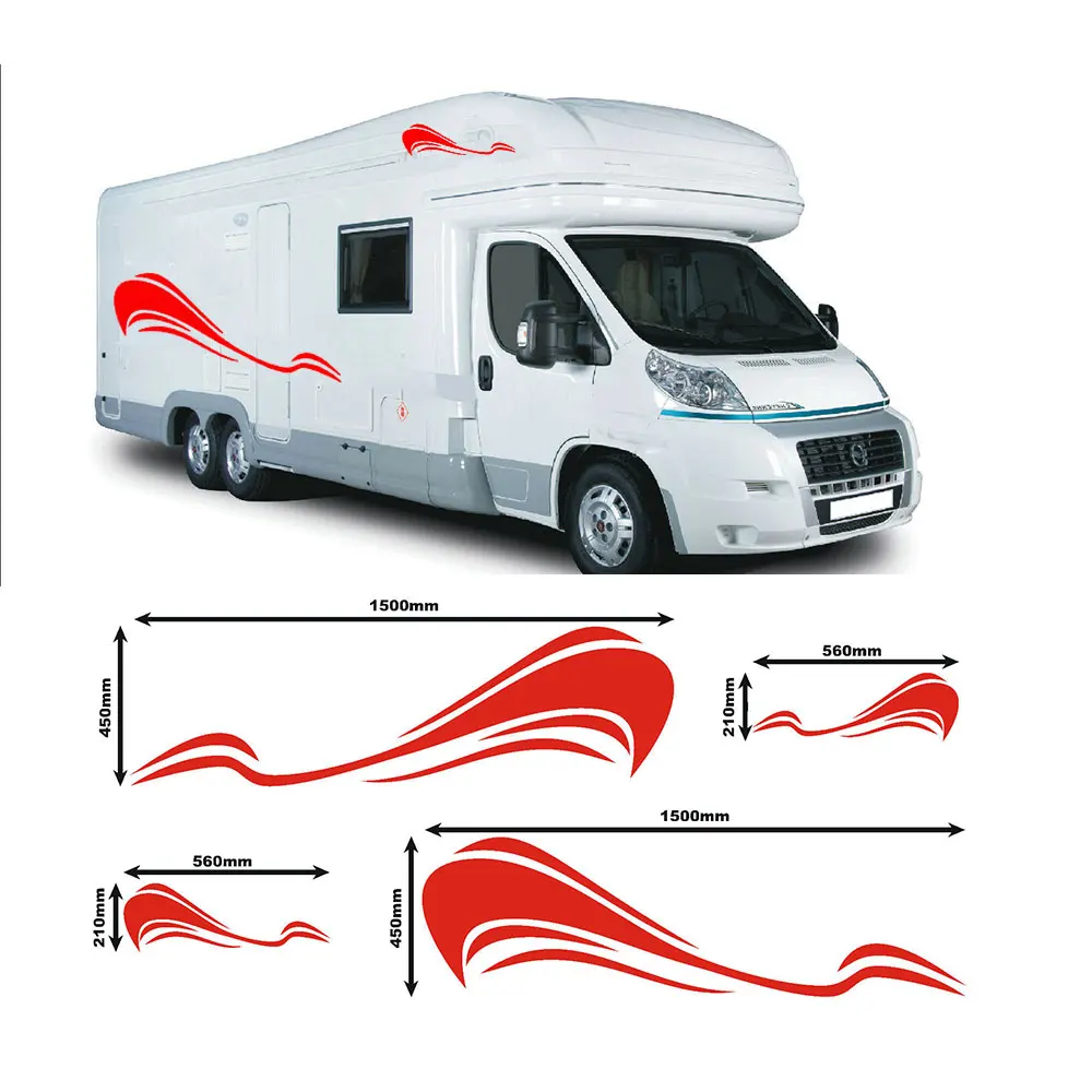 Дом на колесах виниловые графические наклейки Набор наклеек CAMPER VAN RV CARAVAN f-004