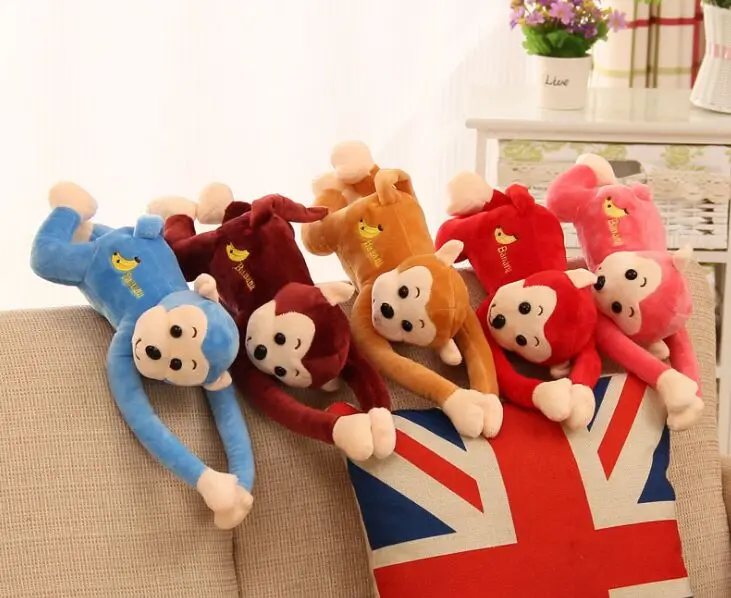 

cute plush banana monkey toy creative stuffed lying monkey doll gift about 40cm