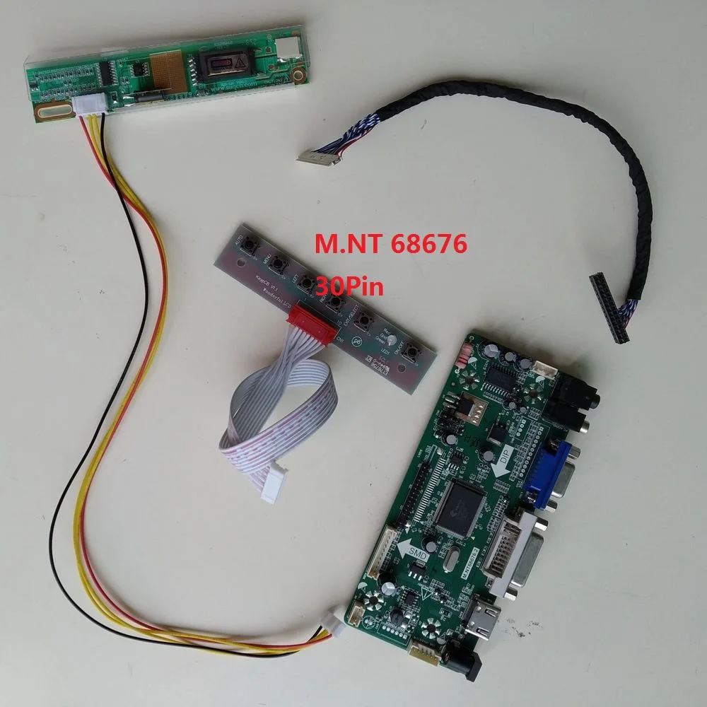 

Kit for LP156WH1-TLB3 30pin 1366X768 Display Panel DVI HDMI 15.6" Controller board 1 lamps LVDS Screen Driver VGA Signal