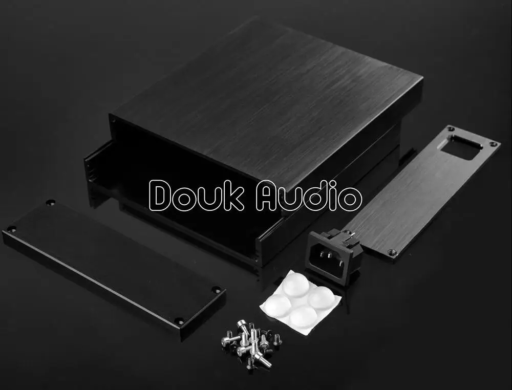 Алюминиевый корпус Douk Audio черный усилителя для самостоятельной сборки чехол