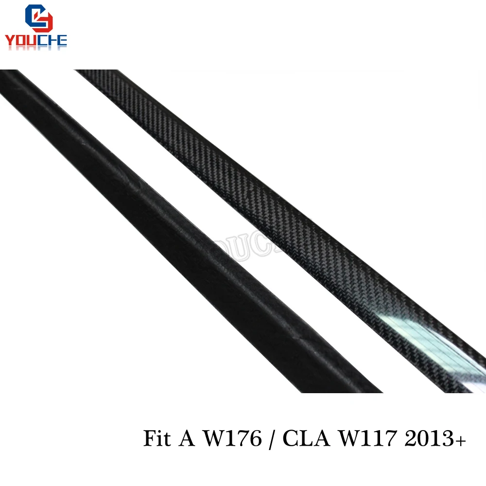 OEM углеродное волокно боковая юбка бампер для Mercedes W176 A класс CLA W117 2013-настоящее