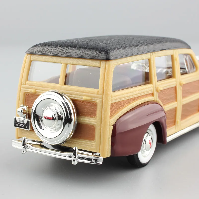 Детские 1/43 весы дорожные подписи 1948 Ford Woody woodie литые под давлением автомобили Реплика винтажная автостанция вагон игрушечные модели автомобилей