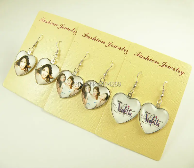 Серьги капельки в форме сердца для девочек подарок на день рождения драгоценные