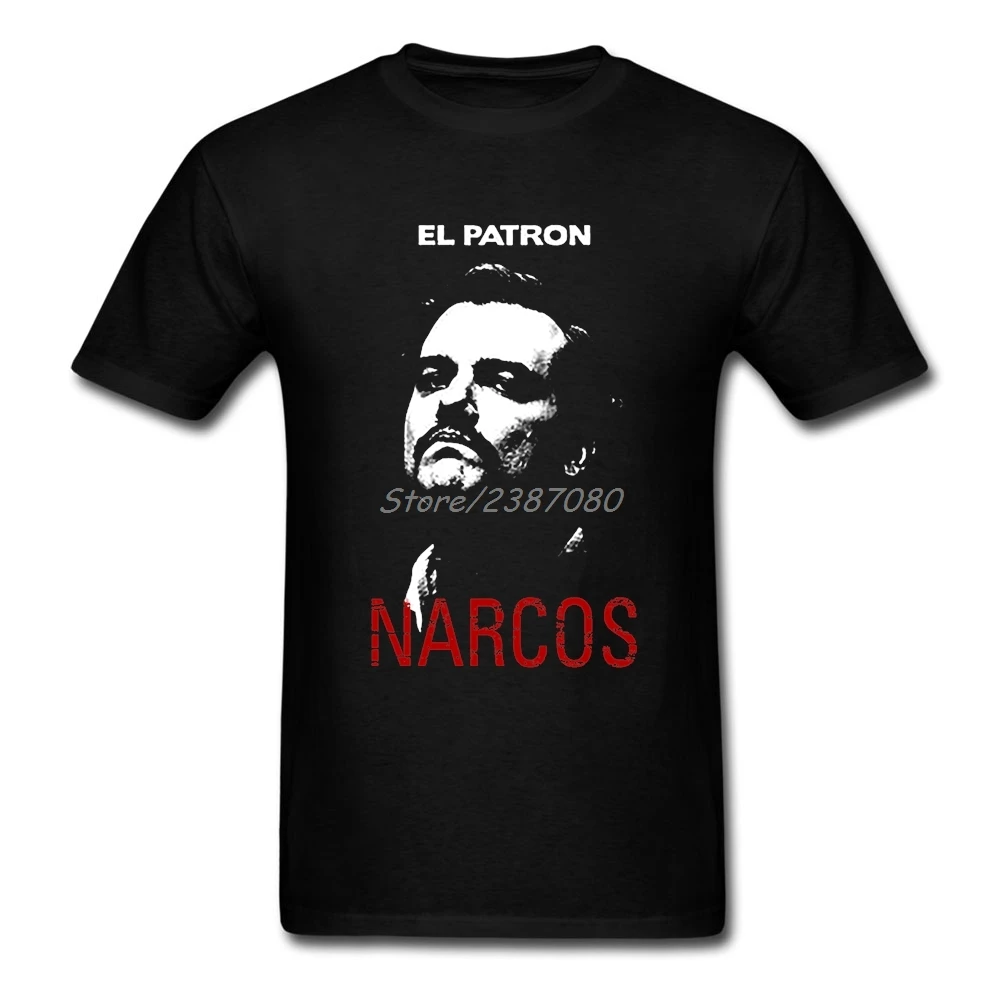 Pop Pablo Escobar Футболка Harajuku/одежда с добавлением хлопка нарисованными большими