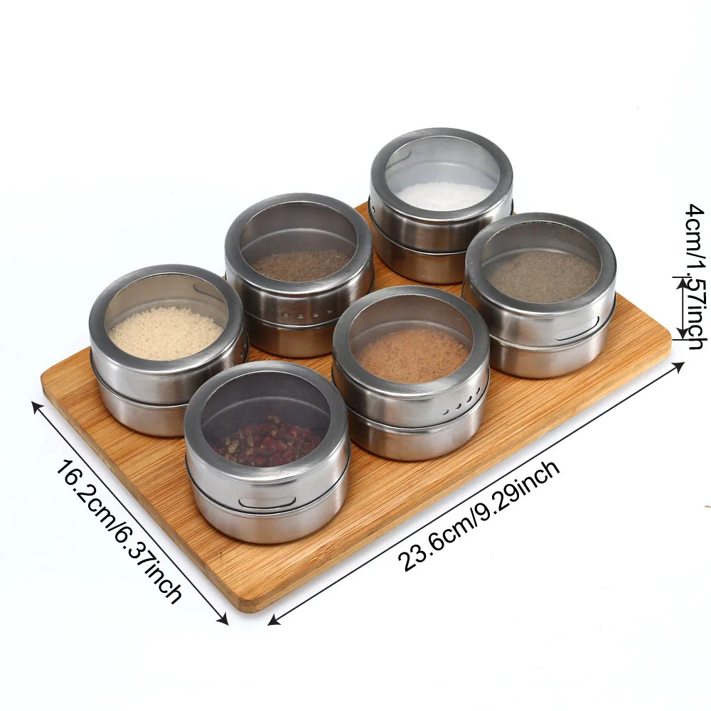 Набор банок из нержавеющей стали для соли и перца 6 шт.|salt and pepper shakers|pepper shakersstainless