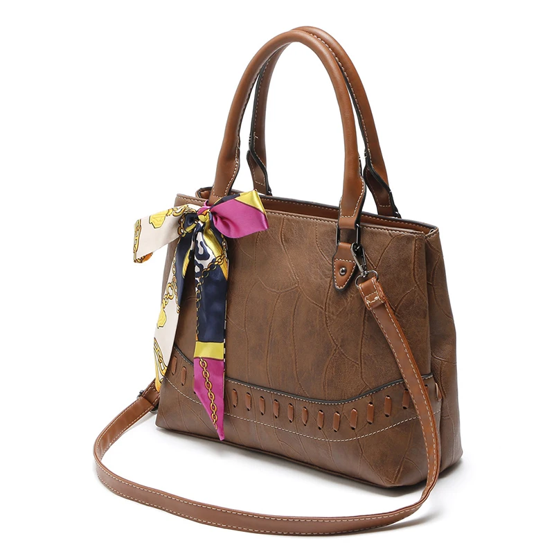 21club Brand PU Leather Scarves Women Bags Designer Shoulder High Quality Ladies Messenger Tote Bag Luxury Handbags | Багаж и сумки