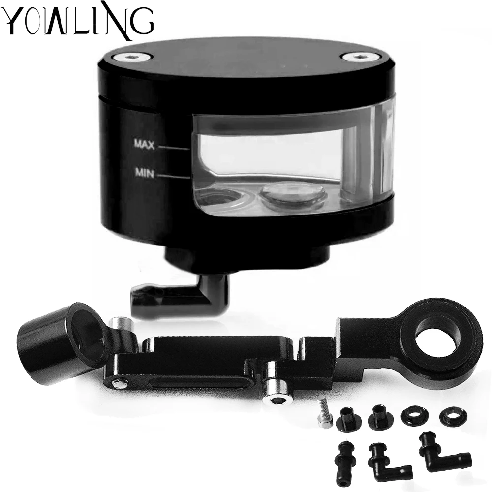 

Universal Motorcycle Brake Fluid Reservoir Oil Tank with mounting kit For Yamaha SCR950 SR400 SUPER TENERE/XT1200ZE