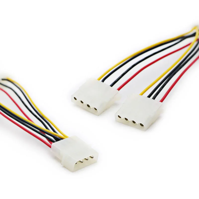 Кабель переходник Molex с 4 контактным штекером на 2 портовый разъем IDE